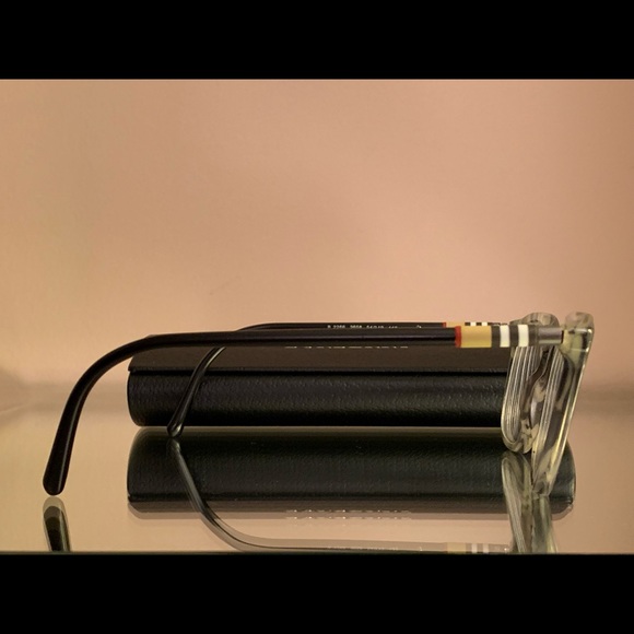 BURBERRY RARE Gray rims with side logo print eyeglasses - Picture 3 of 6